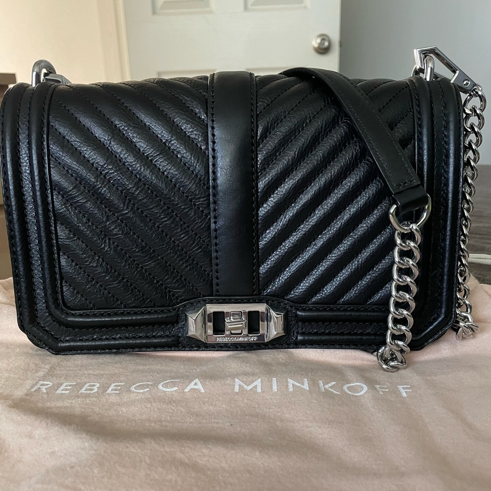 Rebecca Minkoff Chevron Quilted Love Crossbody